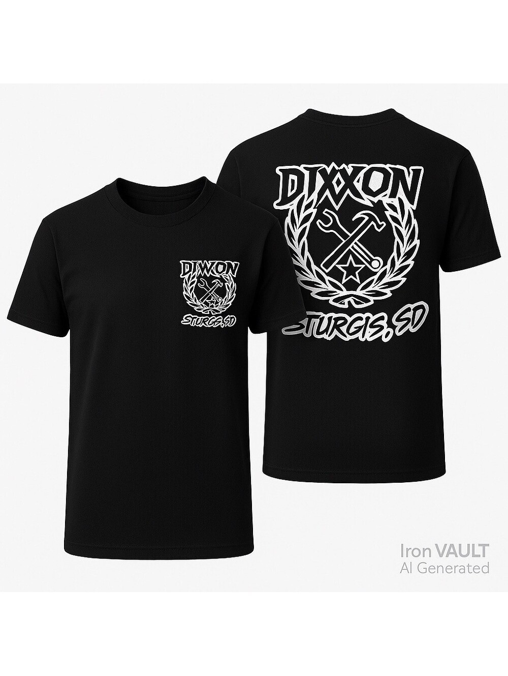 Dixxon Sturgis SD Men’s L Black Graphic Short Sleeve T-Shirt